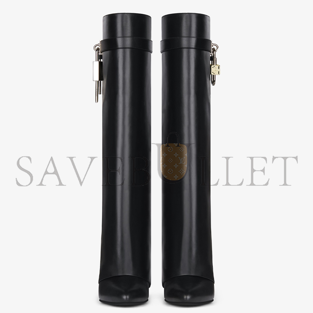 GIVENCHY SHARK LOCK BOOTS IN LEATHER BE702NE1NG-001 GIVENCHY SHARK LOCK BOOTS IN LEATHER BE702NE1NG-001